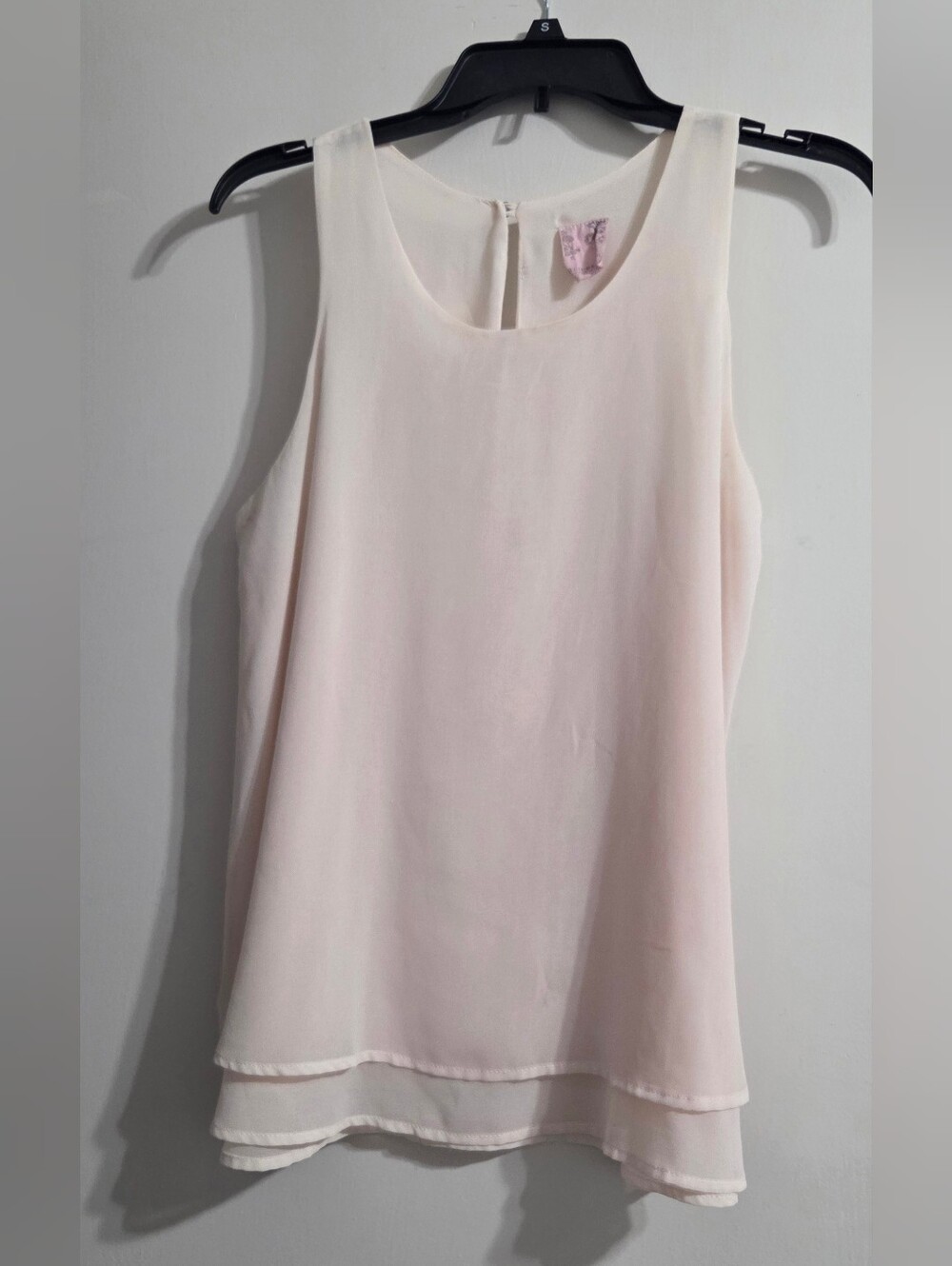 Blu Pepper Blush Layered Sleeveless Chiffon Camisole